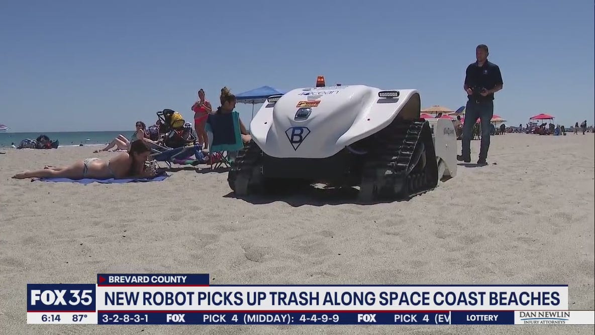 Meet Bebot, the robot helping to clean plastic and trash from Florida beach
